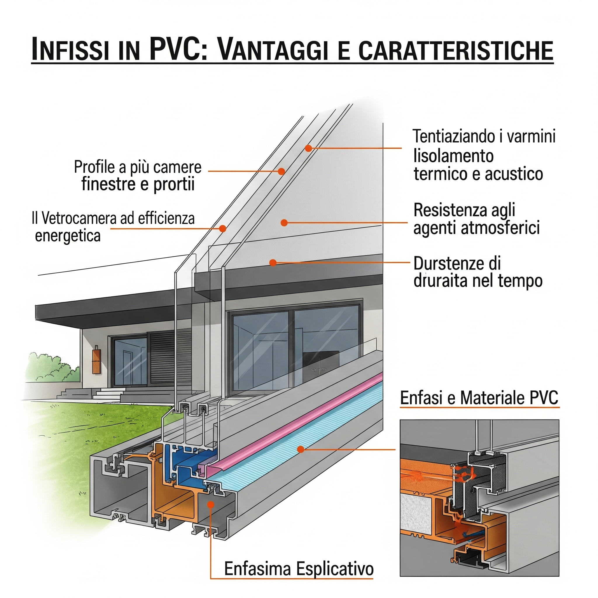 Infissi in PVC- Vantaggi e Caratteristiche